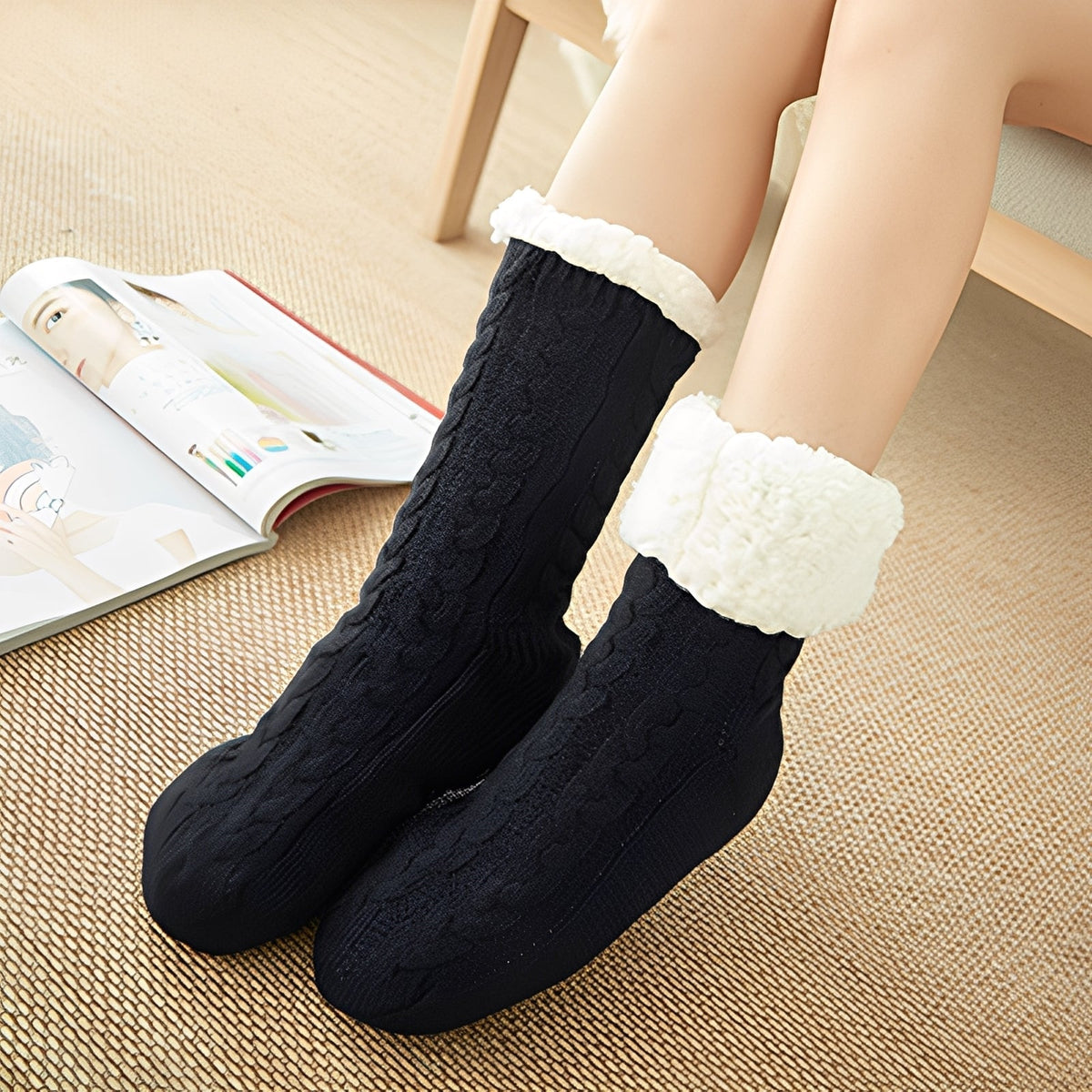 Jessica - Komfortable Damensocken für kalte Wintertage