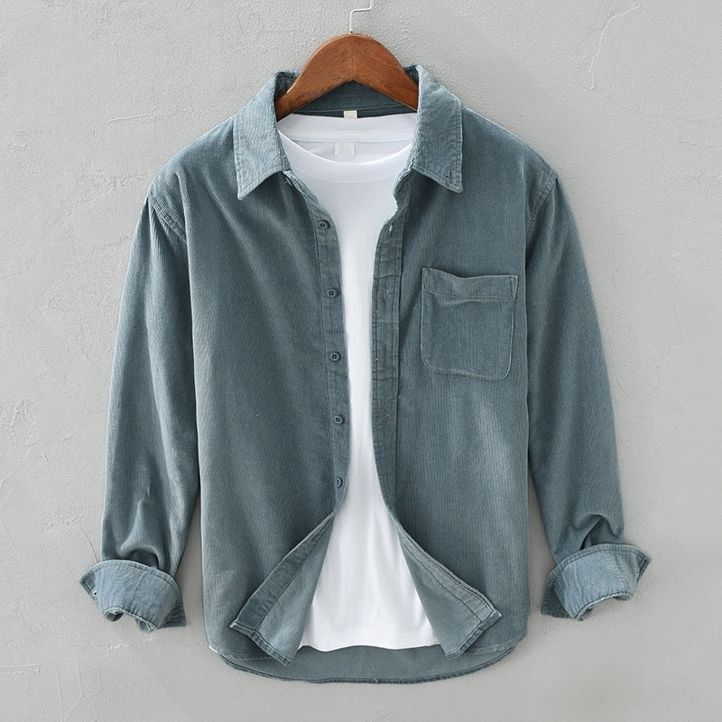 Samuel - Lockeres Langarm-Overshirt für Herren