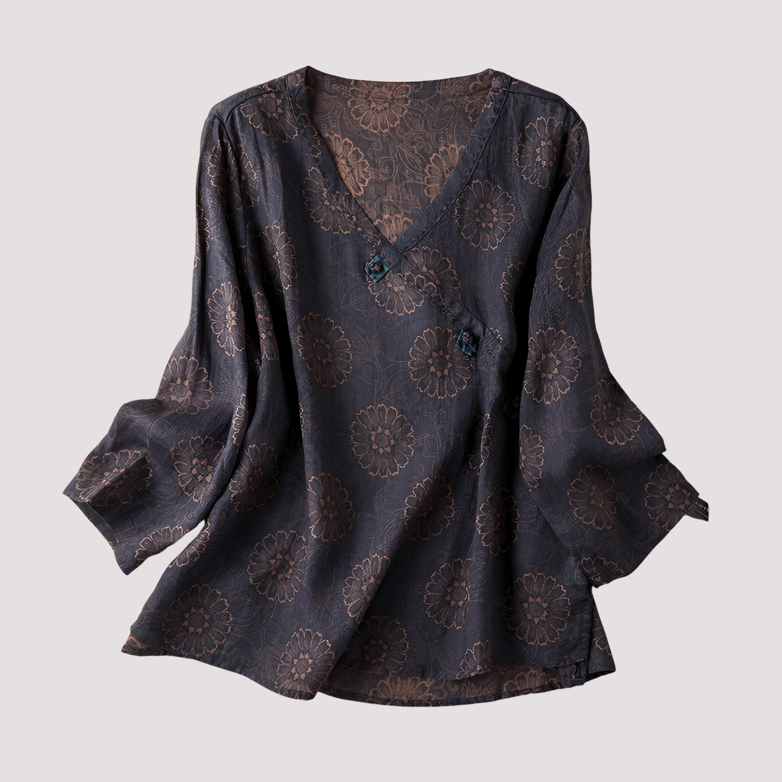Monica - Modische Bluse mit Blumenmuster für Damen