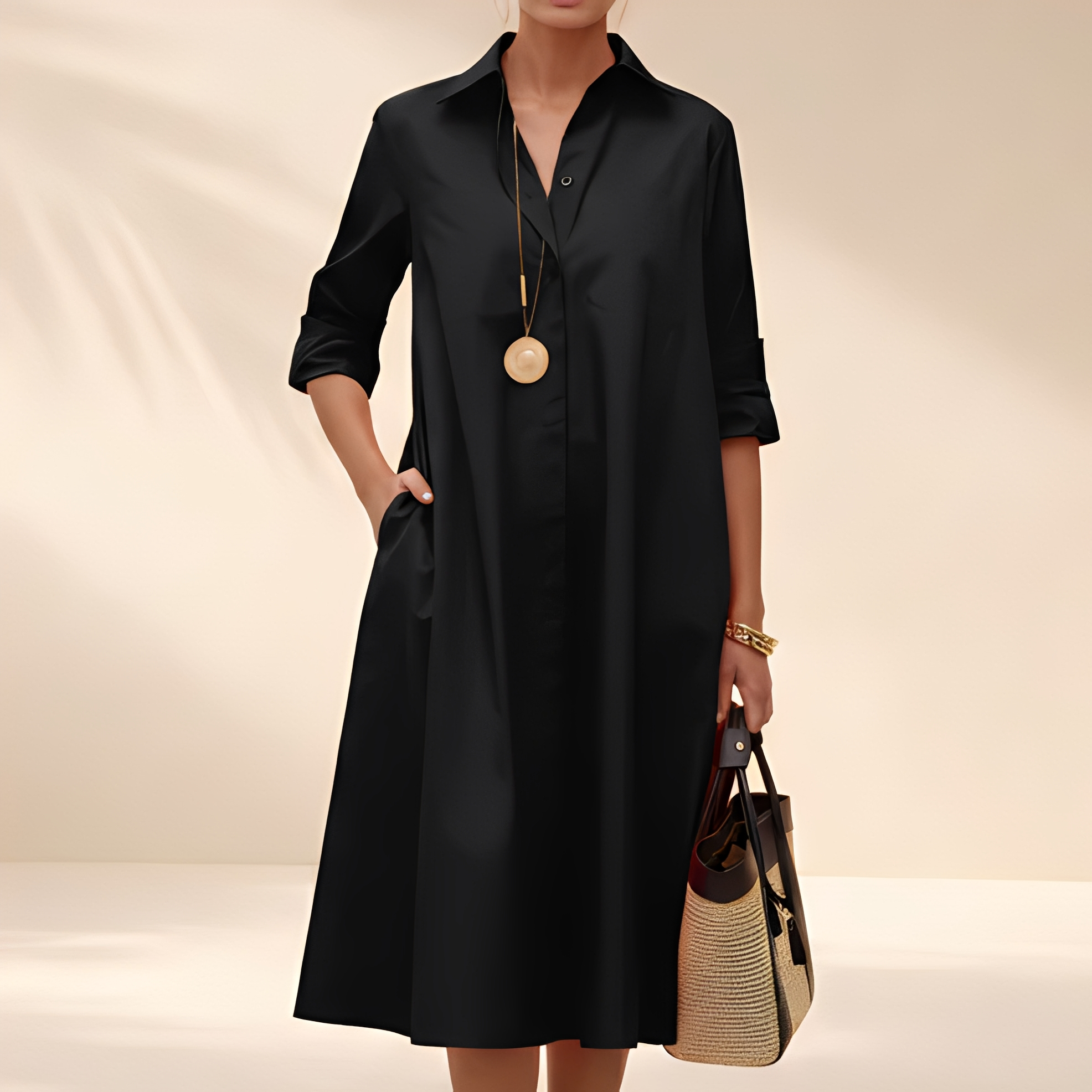 Eljenne - Leichtes Damenhemdkleid