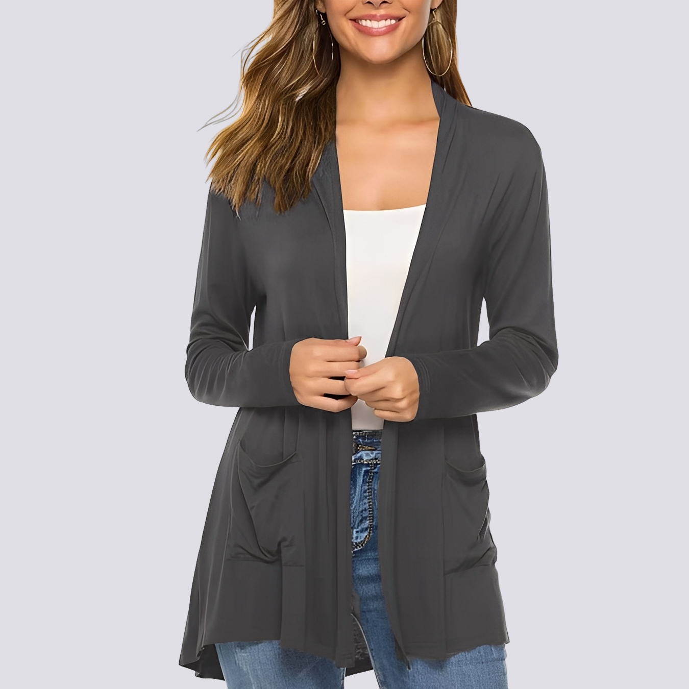 Bertha - Bequeme Langarm-Jacke