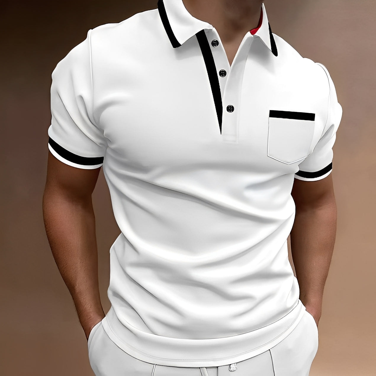 Bobby - Lässiges kurzärmeliges Herren-Poloshirt