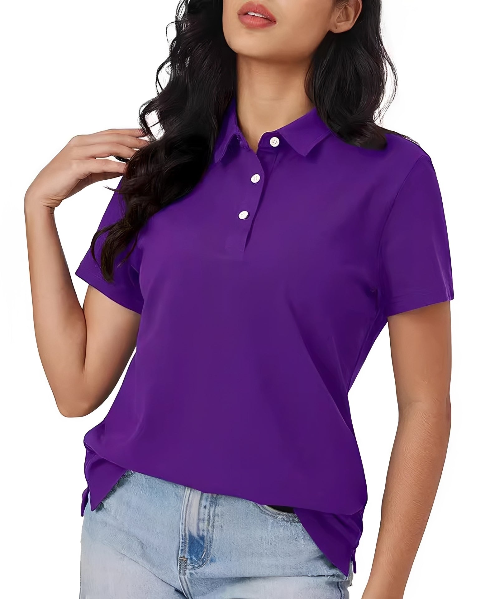 Amanda - Damen-Poloshirt mit kurzen Ärmeln für bequemen Tragekomfort