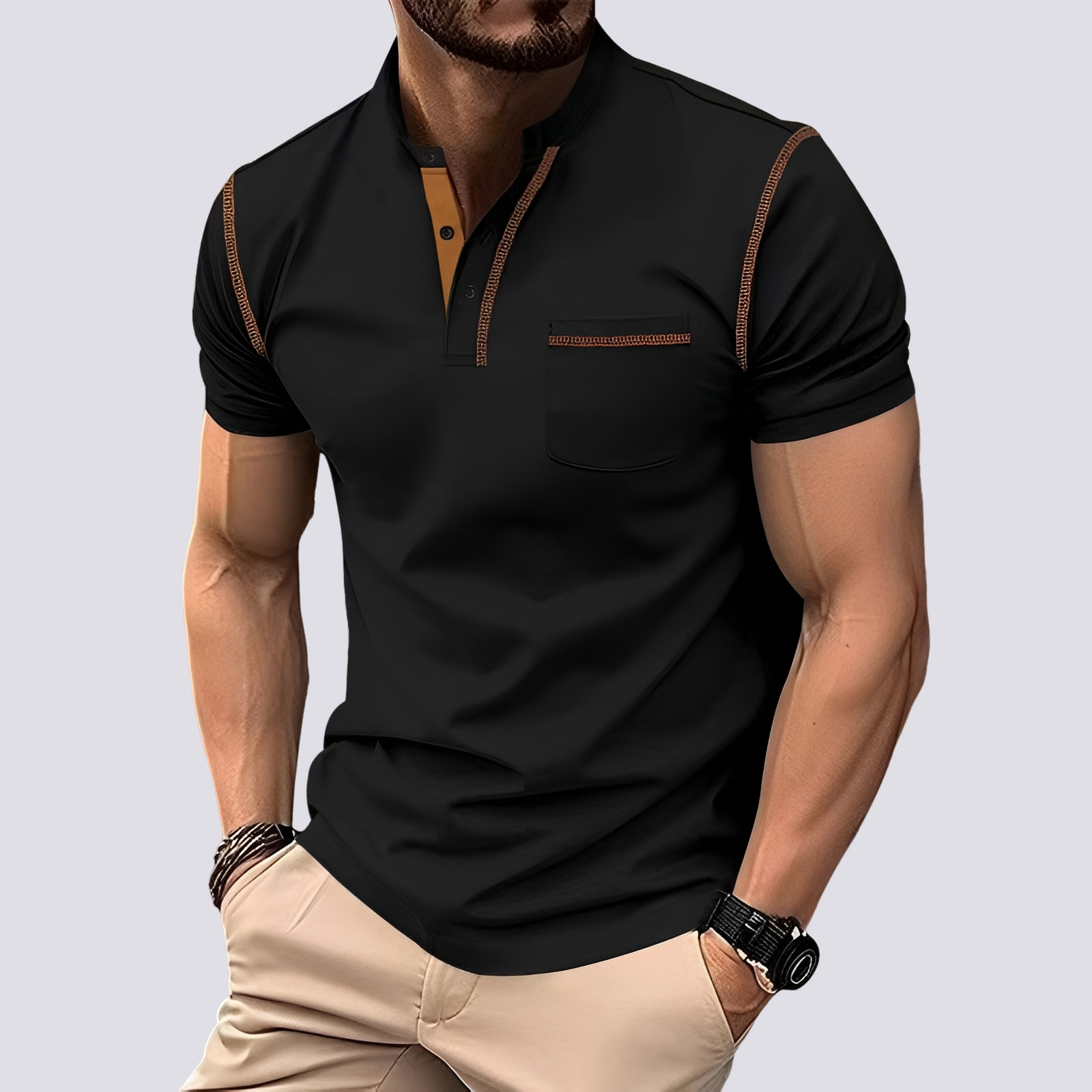 Stefan - Stilvolles, atmungsaktives Herren-Poloshirt