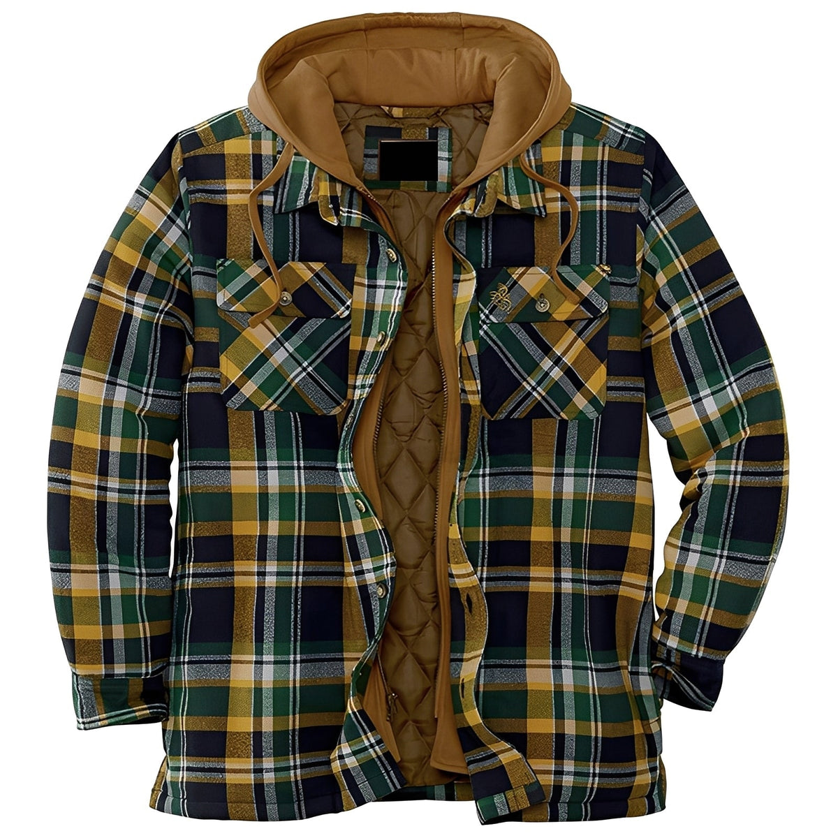 Flynn - zeitlose karierte Jacke mit Kapuze