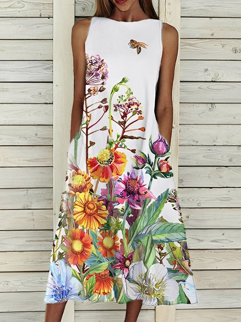 Josephine - Elegantes Damenkleid mit Blumenmuster