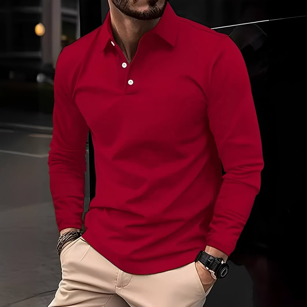 Conner – Herren-Poloshirt mit langen Ärmeln – Lässig & bequem