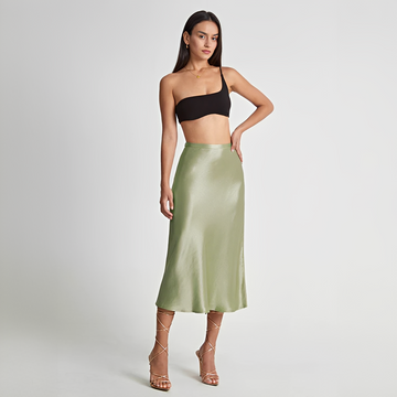 Emilia - Eleganter Midi-Rock mit hoher Taille
