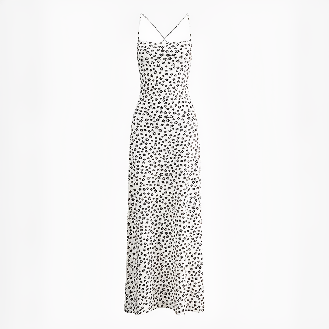 Emily - Langes, fließendes Kleid mit Trägern