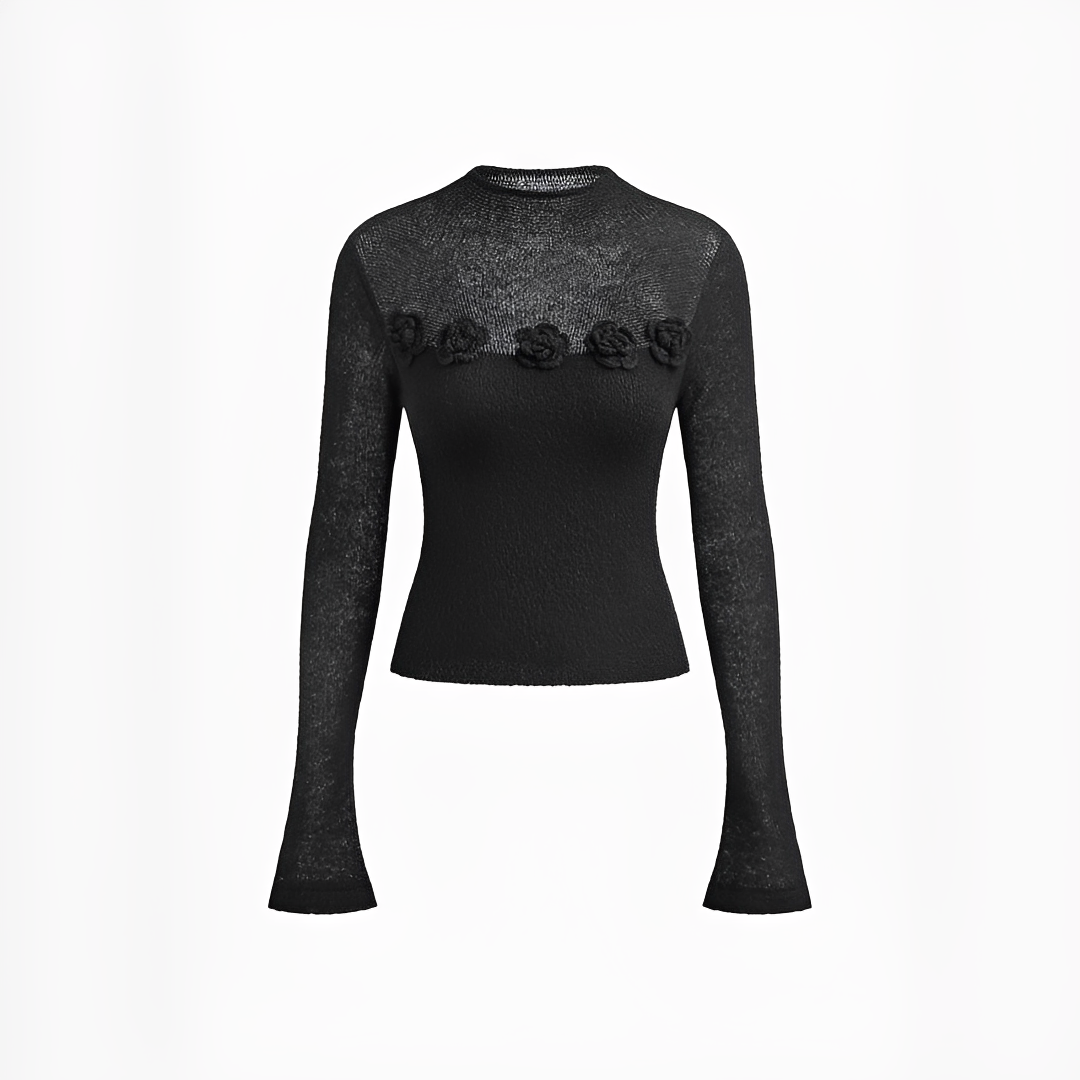 Izza - Elegantes Rundhals-Top