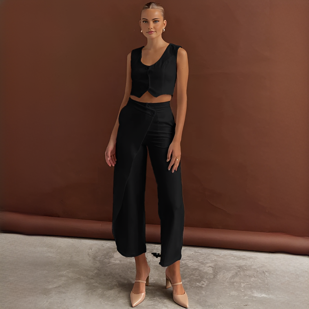 Agnes - Stilvolles Set mit Weste und Hose