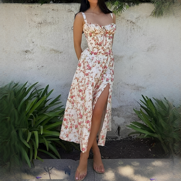 Quinny - Blumen-Midikleid