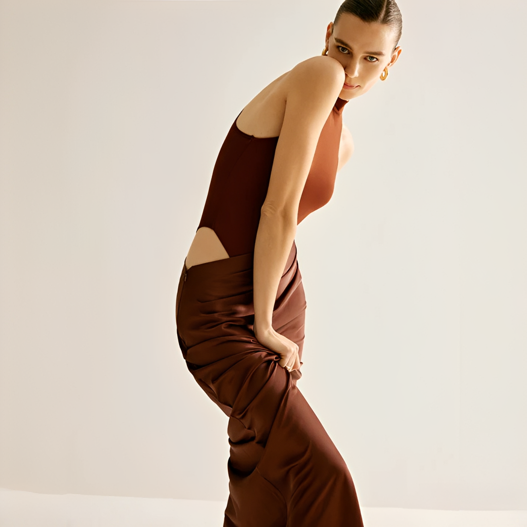 Shyanne - Elegantes Figurbetontes Maxikleid