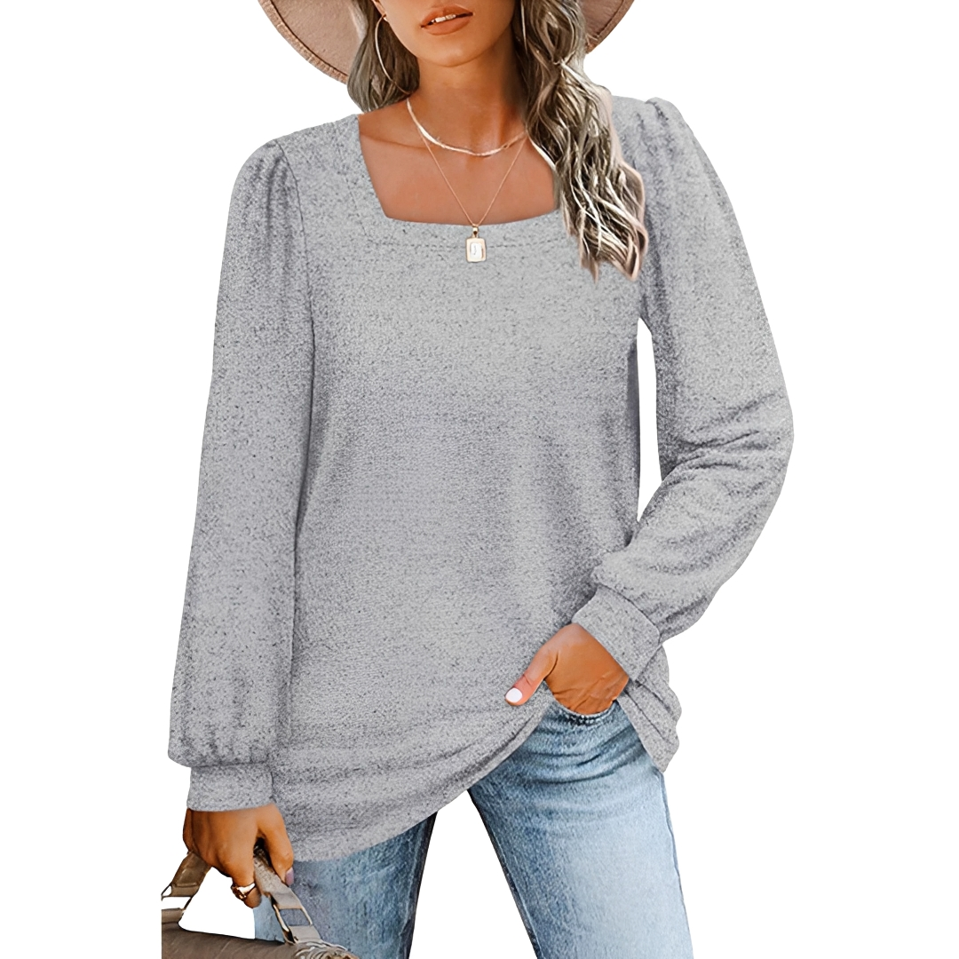 Jaylin - Elegantes Oberteil mit eckigem Ausschnitt