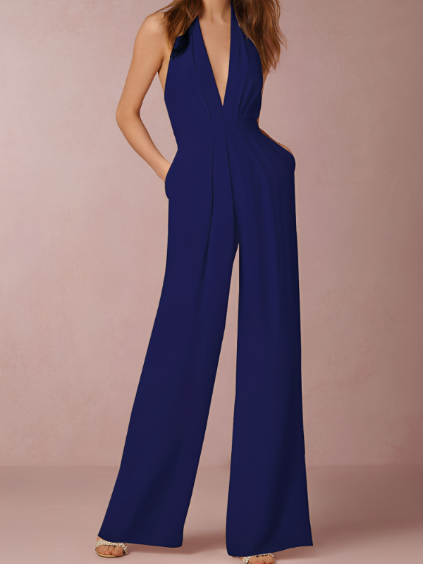 Katie - Damen-Jumpsuit mit weitem Bein und elegantem Design