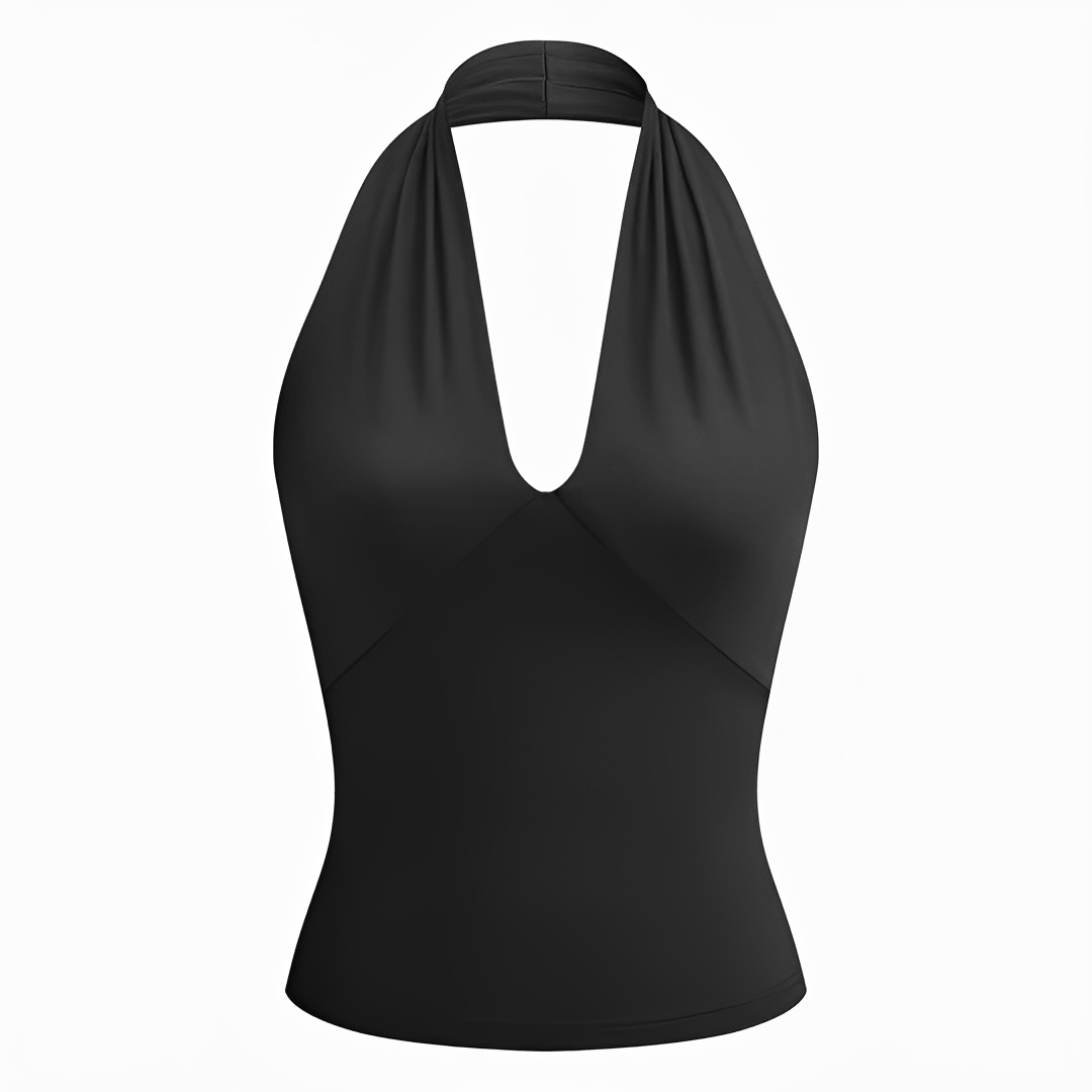 Reese - Elegantes Neckholder-Top mit offenem Rücken