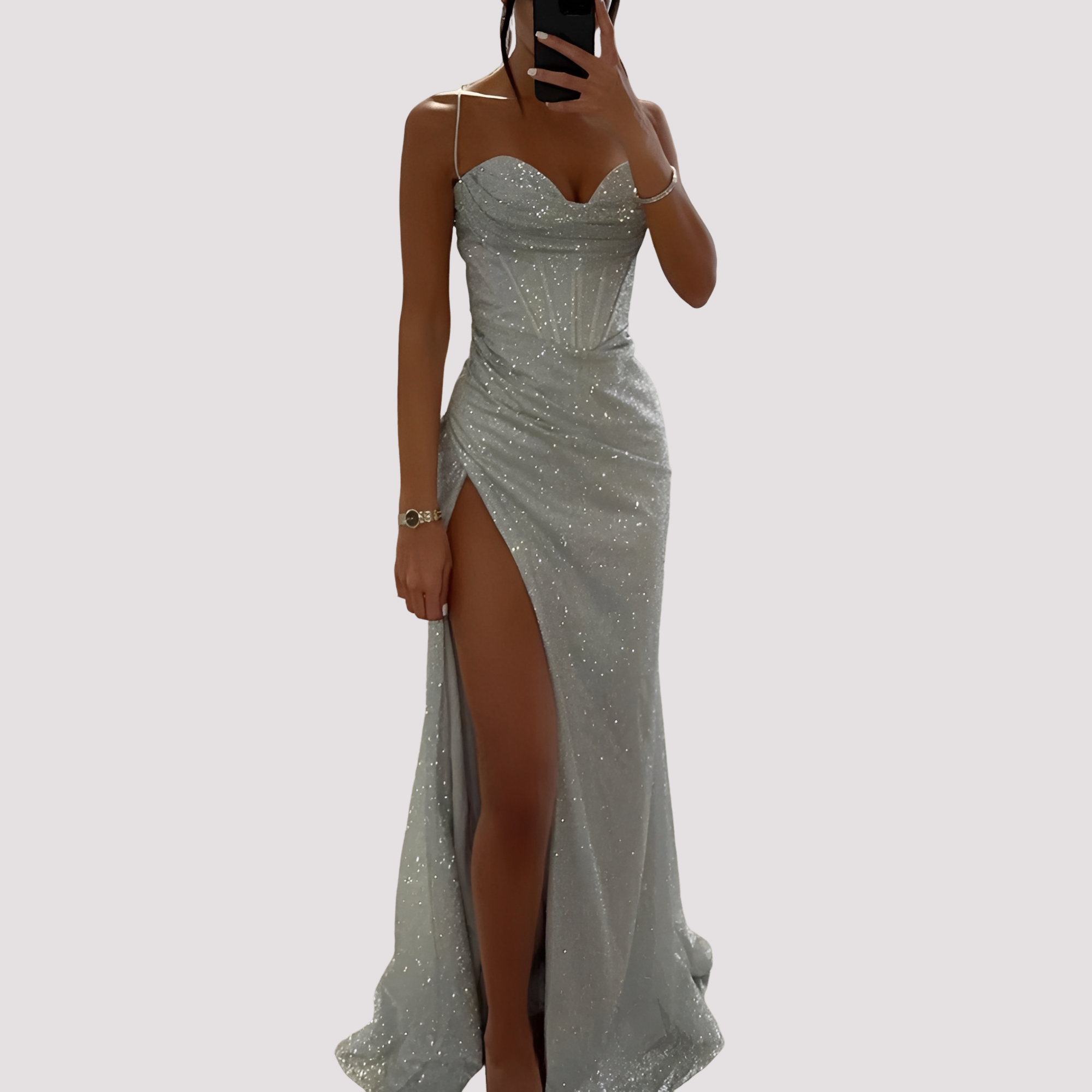 Bonnie - Stilvolles Maxikleid mit Schlitz
