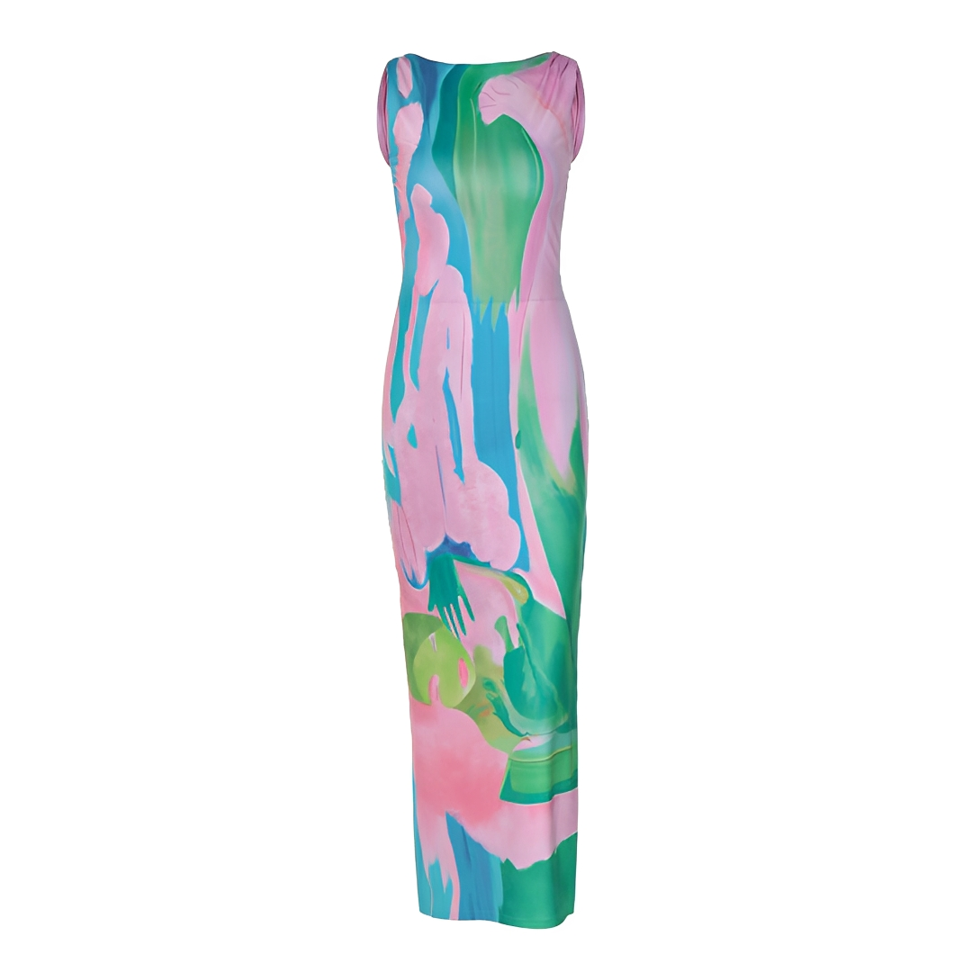 Liezel - Schickes ärmelloses Maxikleid