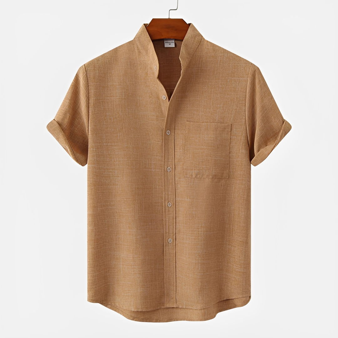 Hayden - Einfaches Button-Up-Polo-Shirt