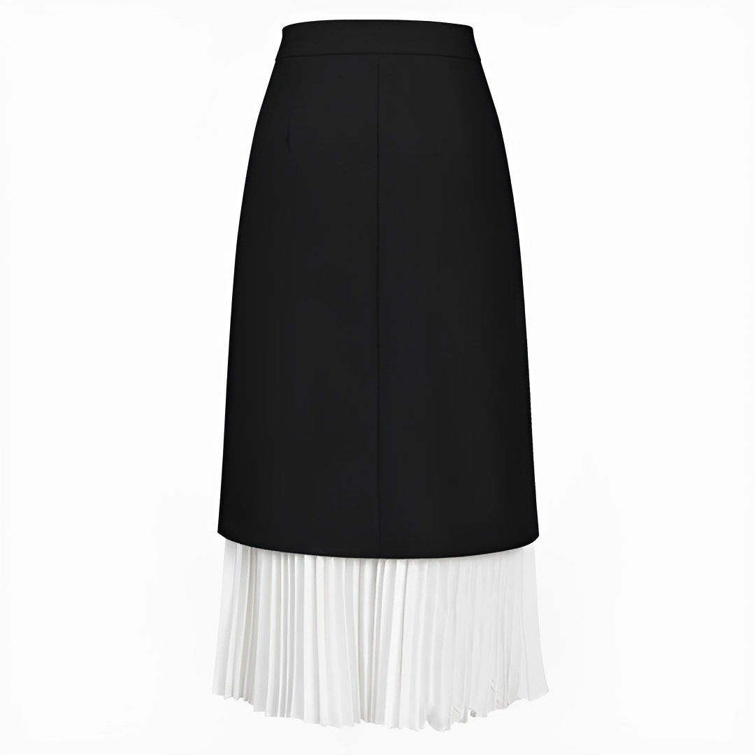 Verna - Eleganter plissierter Maxirock