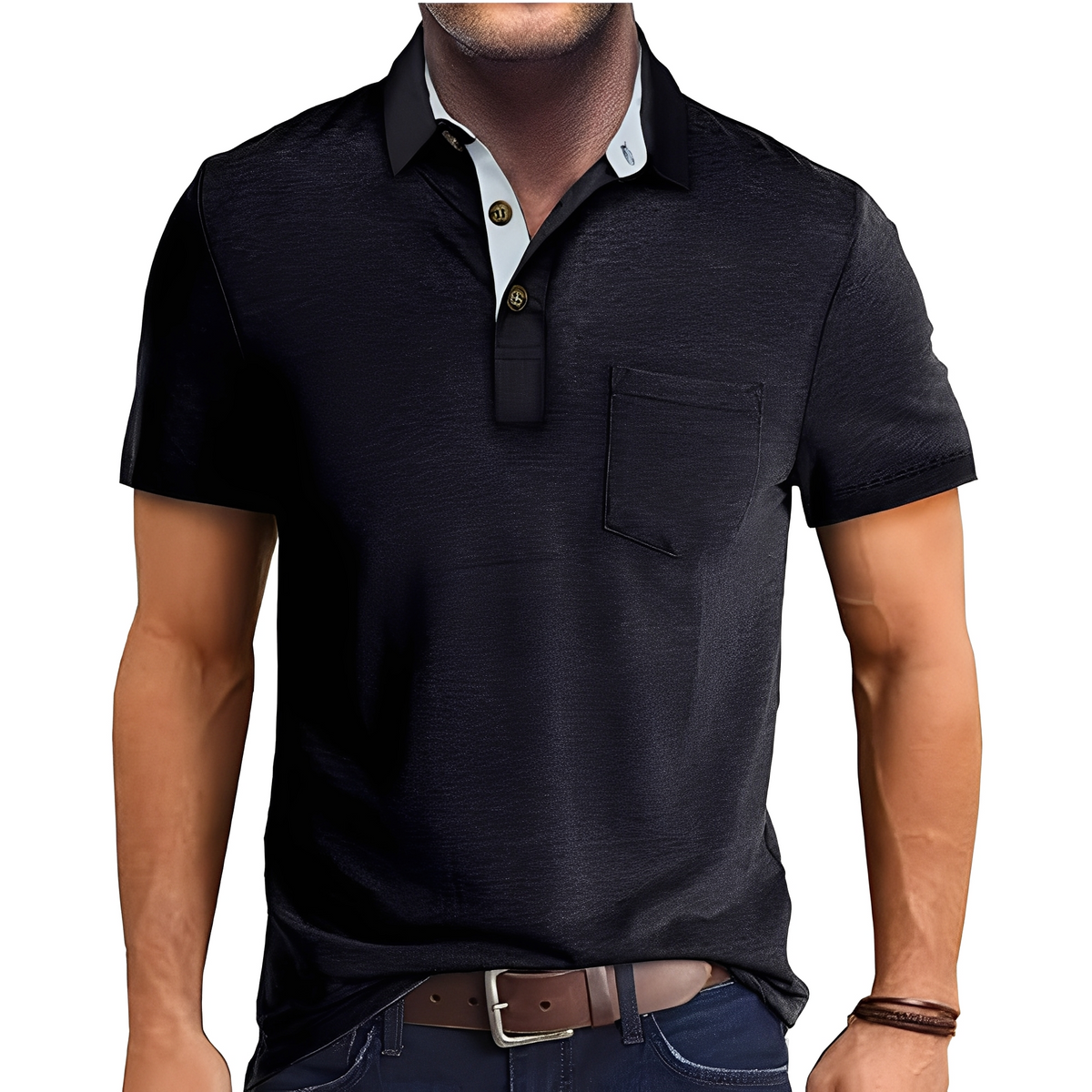 Abner - Poloshirt im klassischen Design