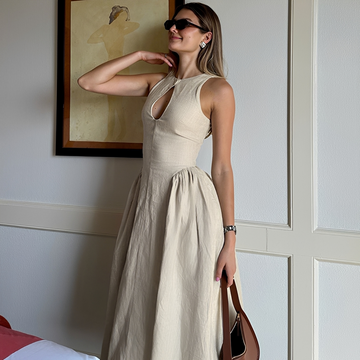 Chelou - Maxikleid mit Falten