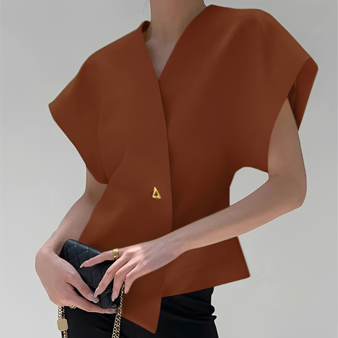 Ariella - Trendige V-Ausschnitt-Bluse