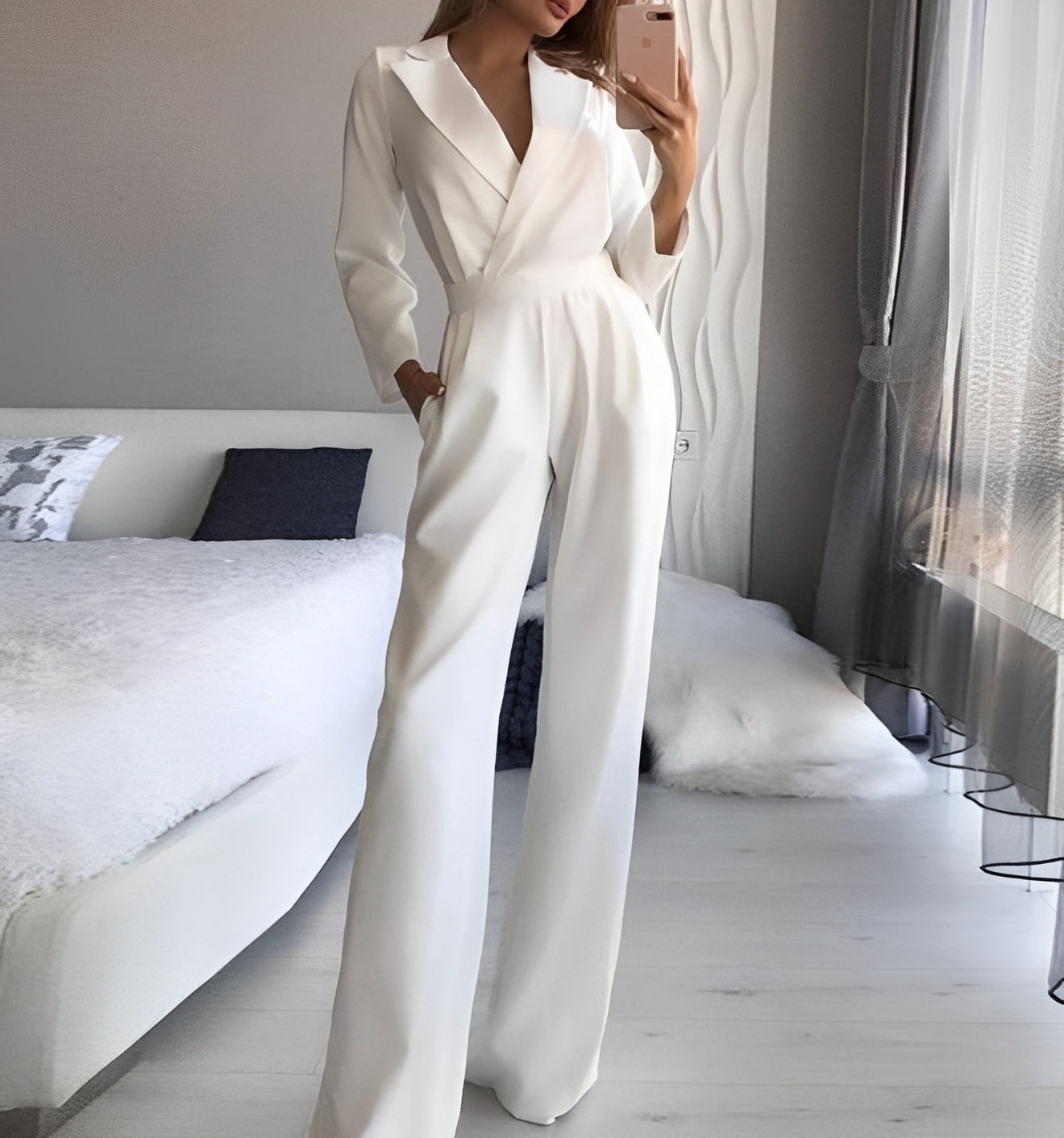 Emilie - Eleganter Overall mit langen Ärmeln