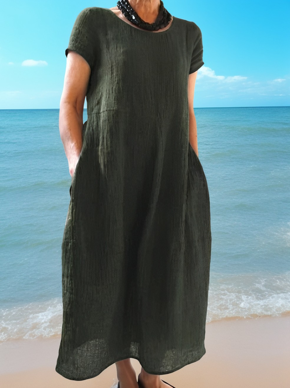 Allie - Bequemes, locker sitzendes Kurzarmkleid für Damen
