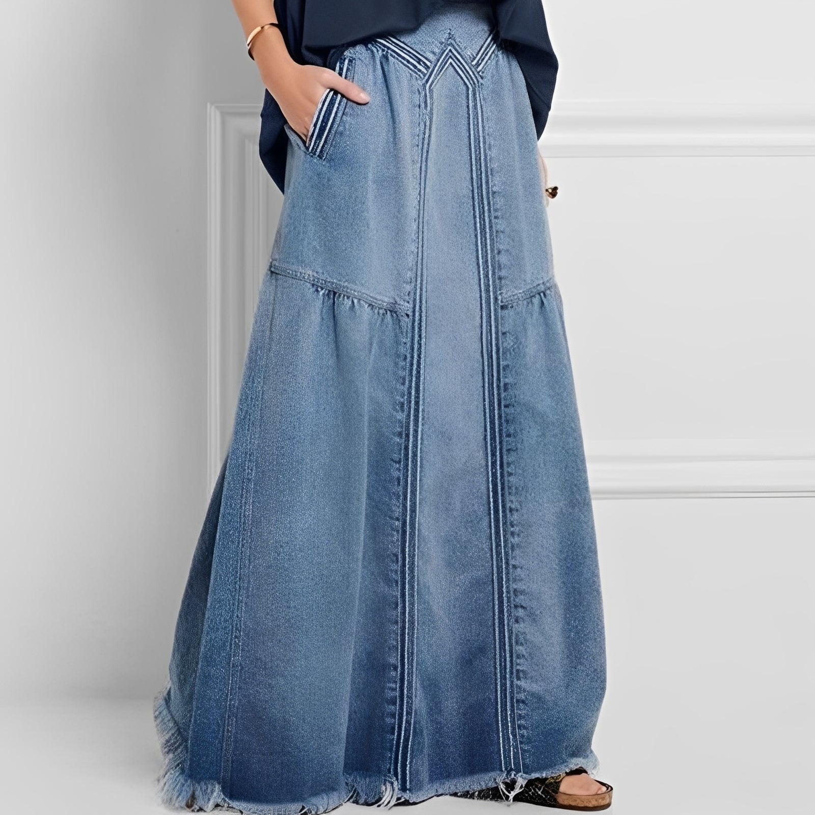 Nella - Schicker Jeansrock mit Tasche für Damen