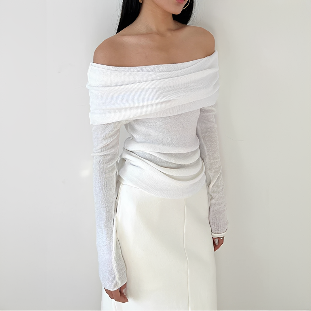 Frida - Elegantes schulterfreies Top