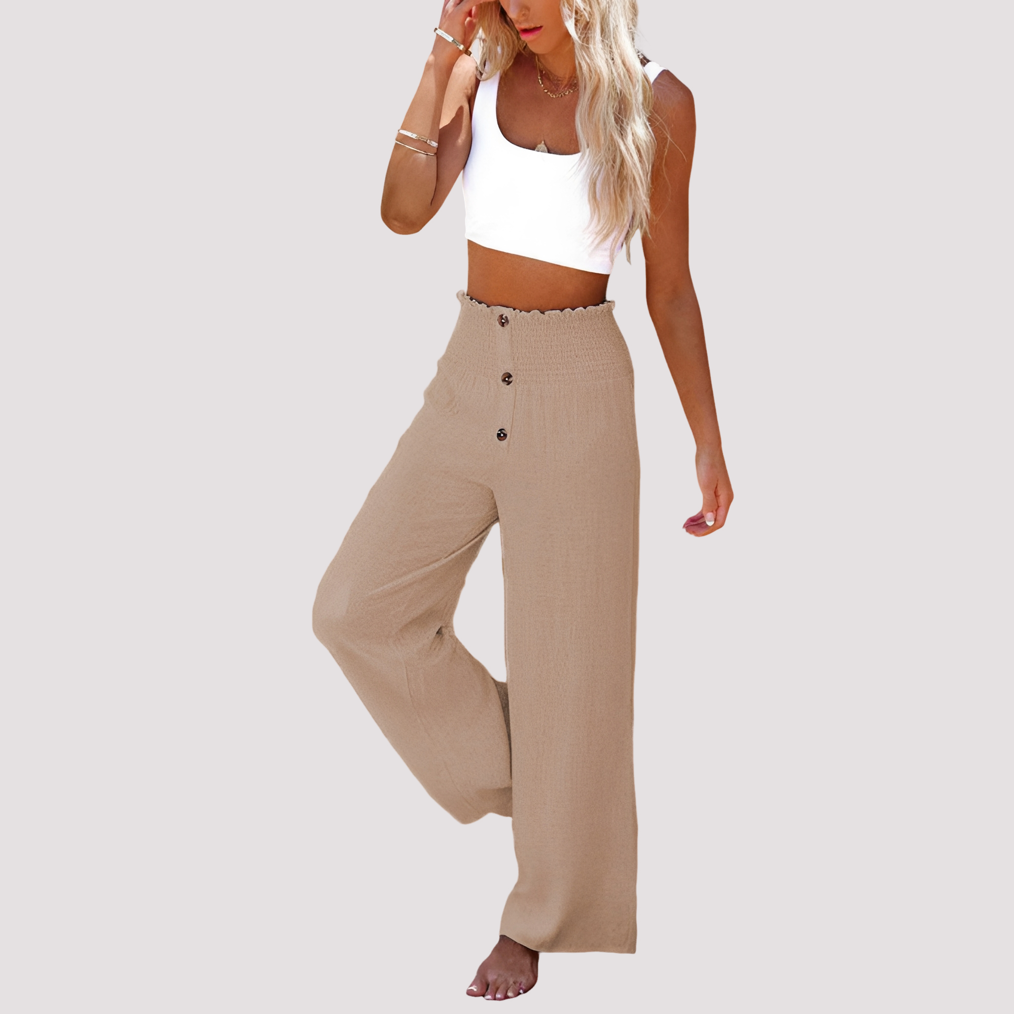 Christa - Bequeme Hose mit hohem Bund