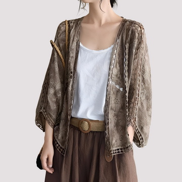 Connie - Damen Cardigan mit Cut-Out Design