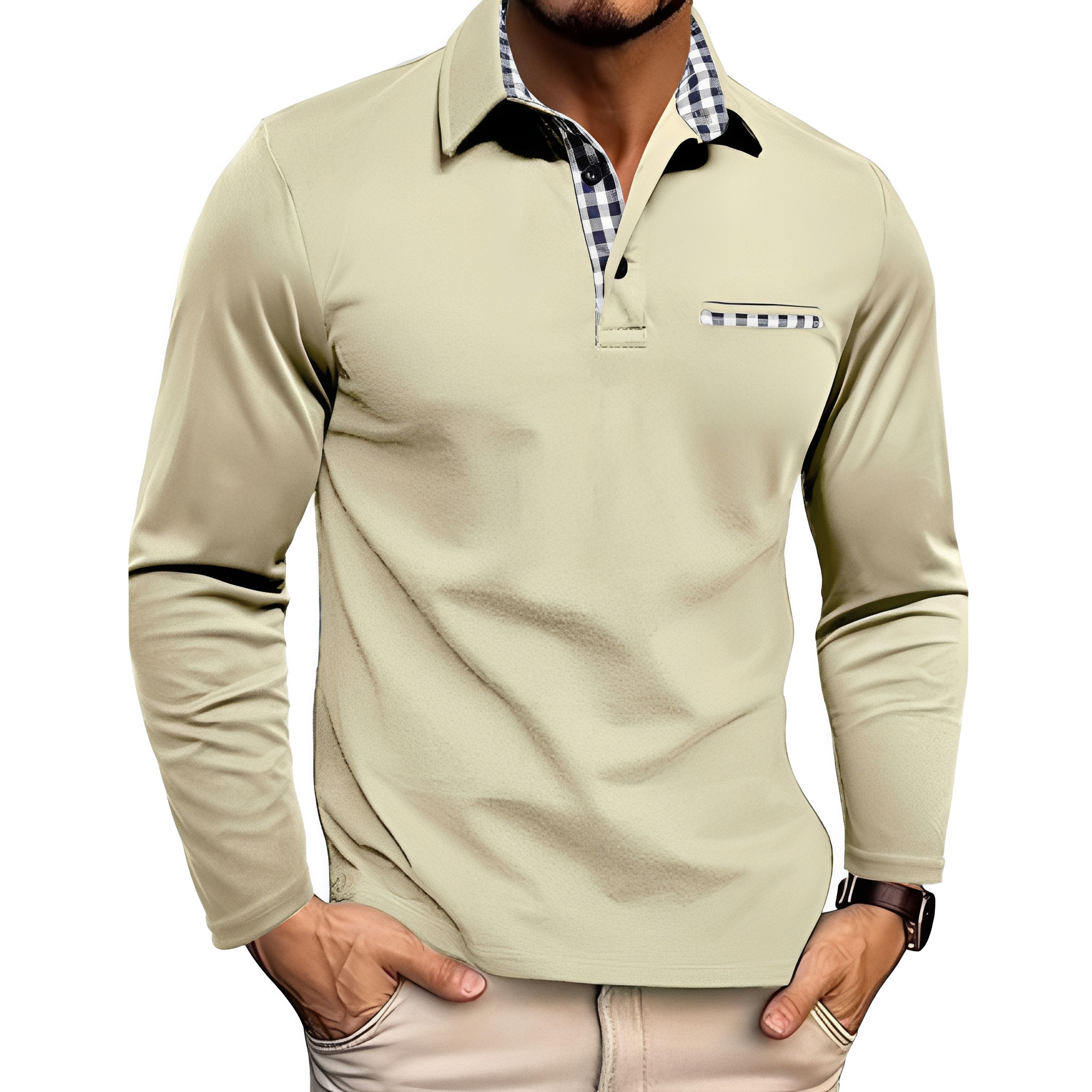 Gerald - Elegantes Langarm-Poloshirt für Herren