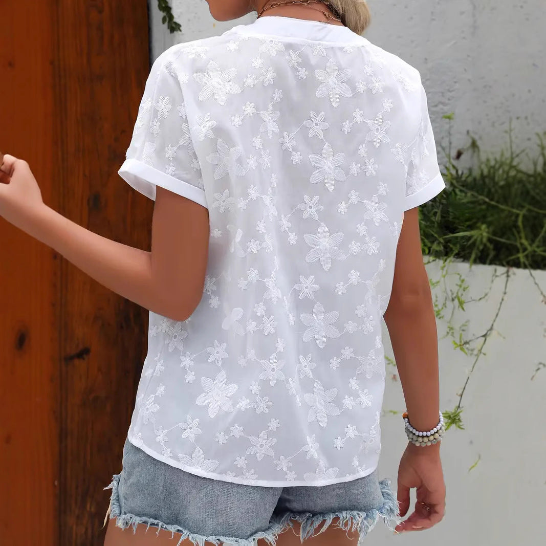 Rosalie - Schicke Blumenbluse