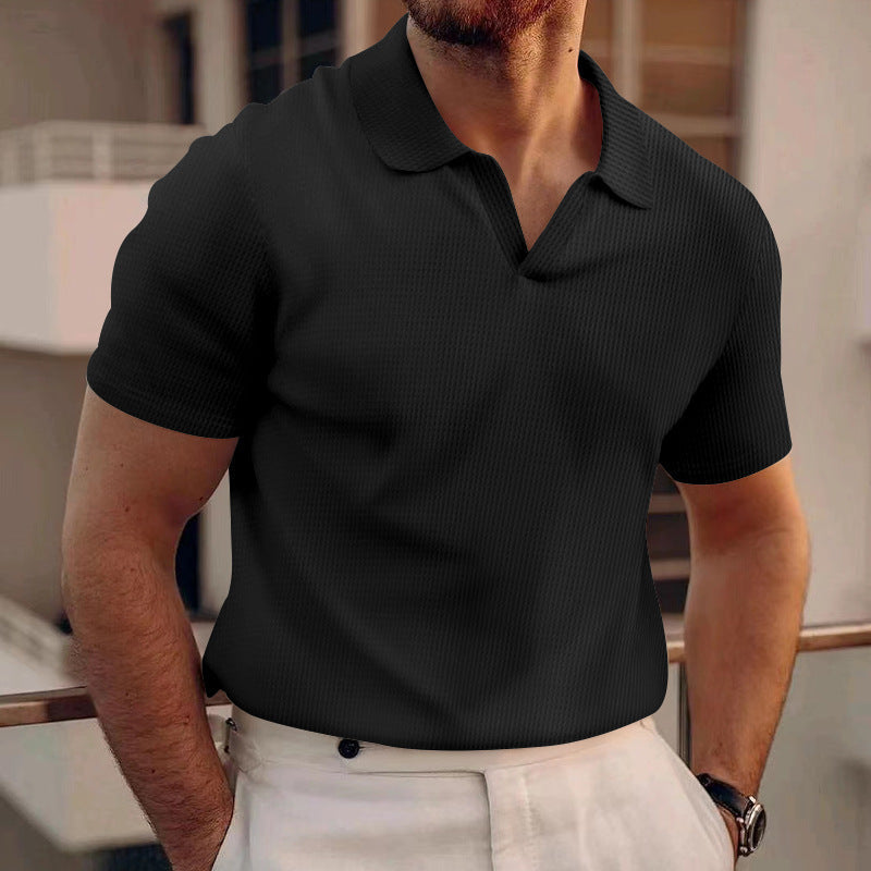 Ollie - Legeres Waffel-Poloshirt für Herren