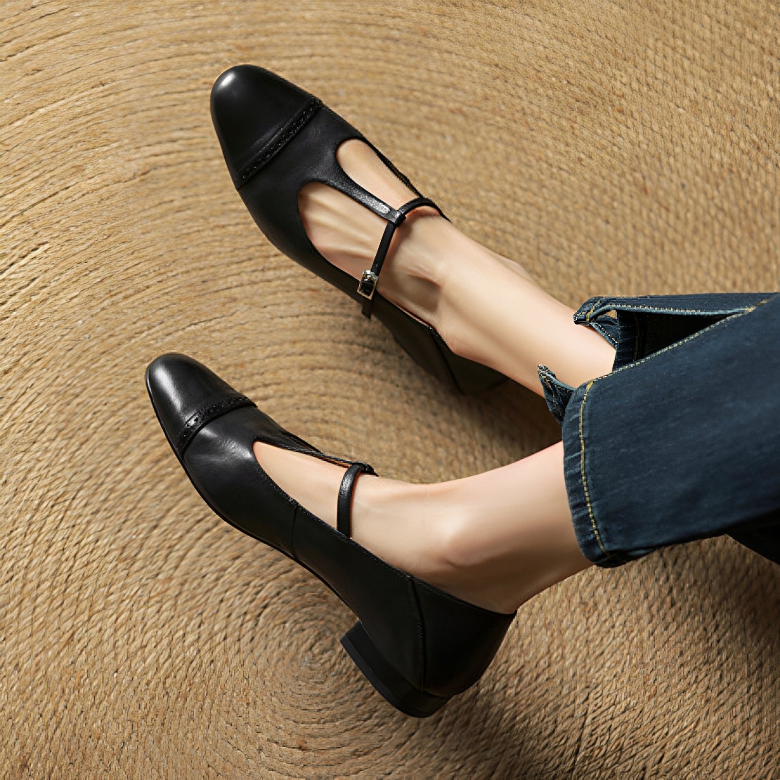 Aayan - Bequeme Flats mit Schnalle