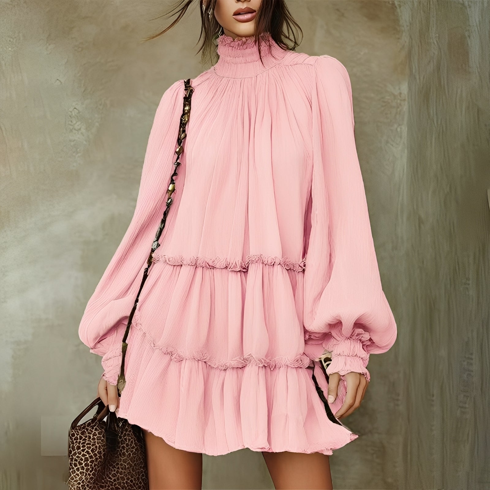 Mayeth - Elegantes Ruffle-Minikleid