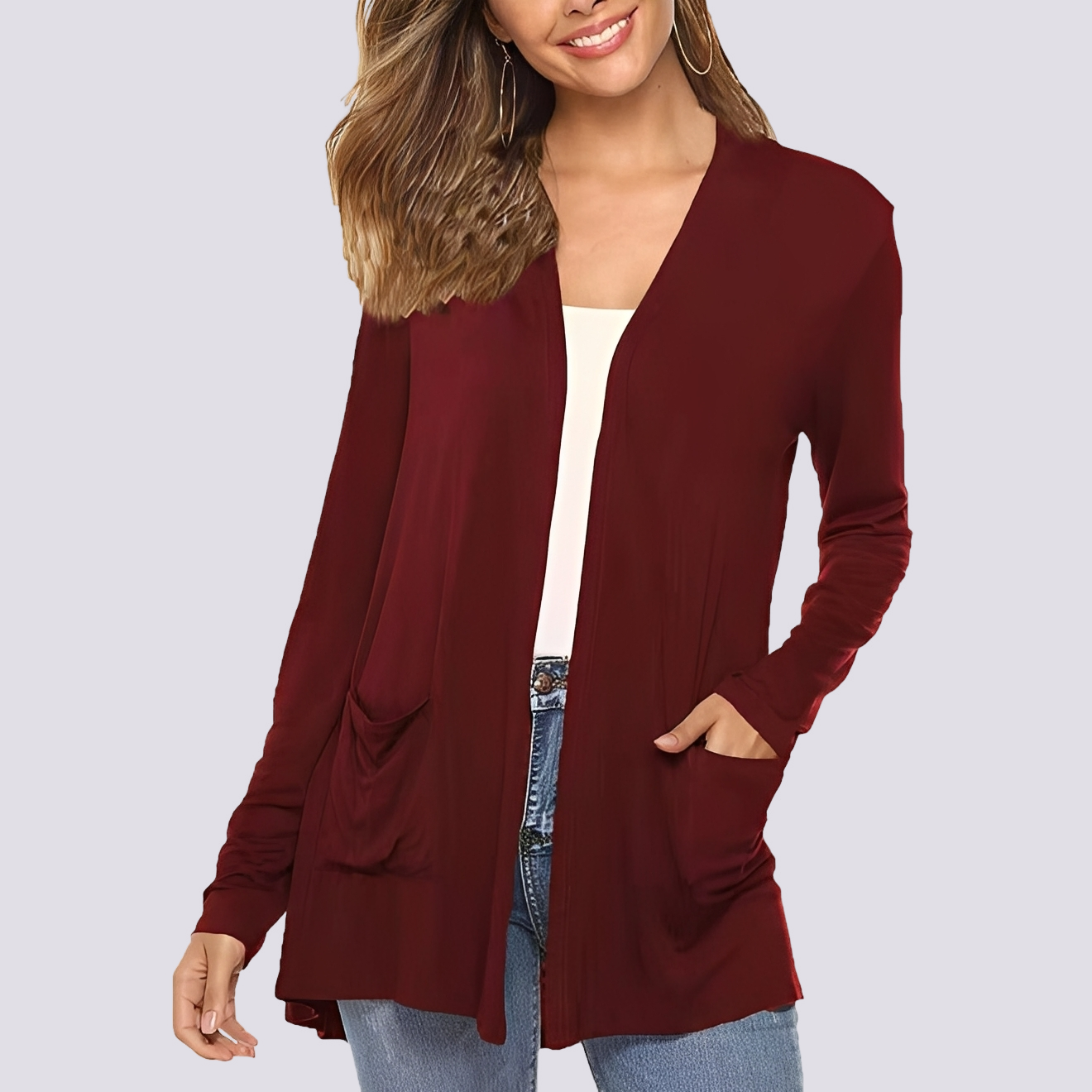 Bertha - Bequeme Langarm-Jacke