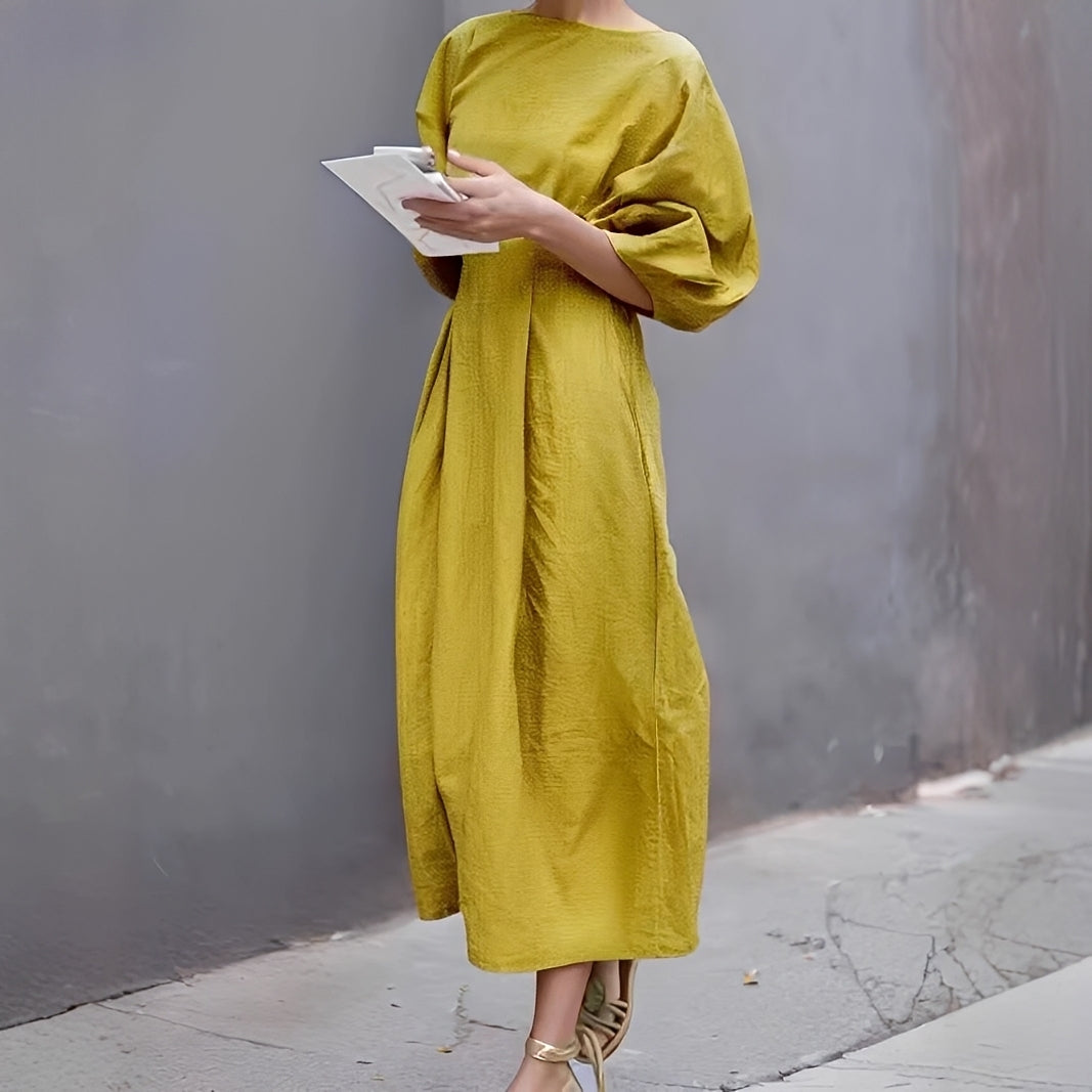 Mariam - Alltags-Midikleid mit Falten