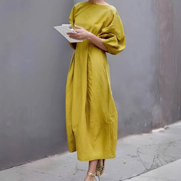 Mariam - Alltags-Midikleid mit Falten