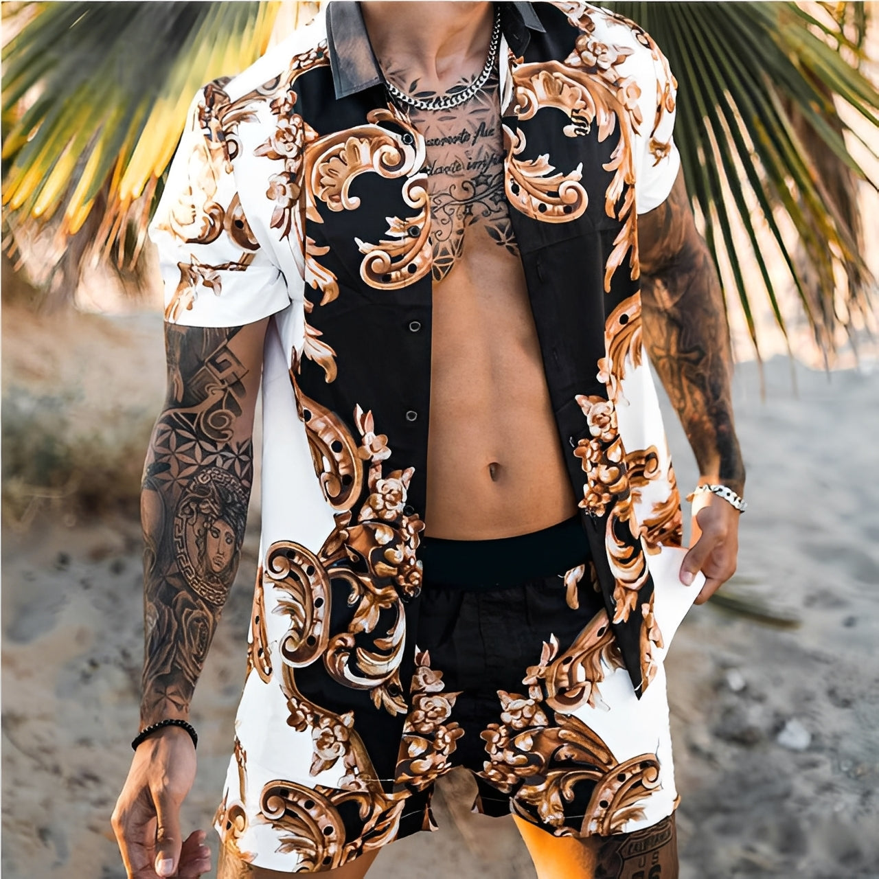 Lucas - Stilvolles Hawaiihemd-Set für Herren