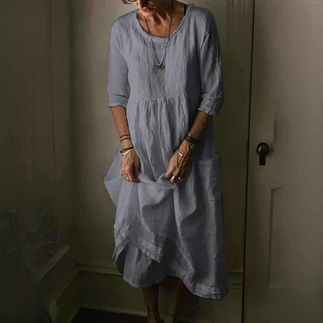 Aimee - Komfortables Plisseekleid