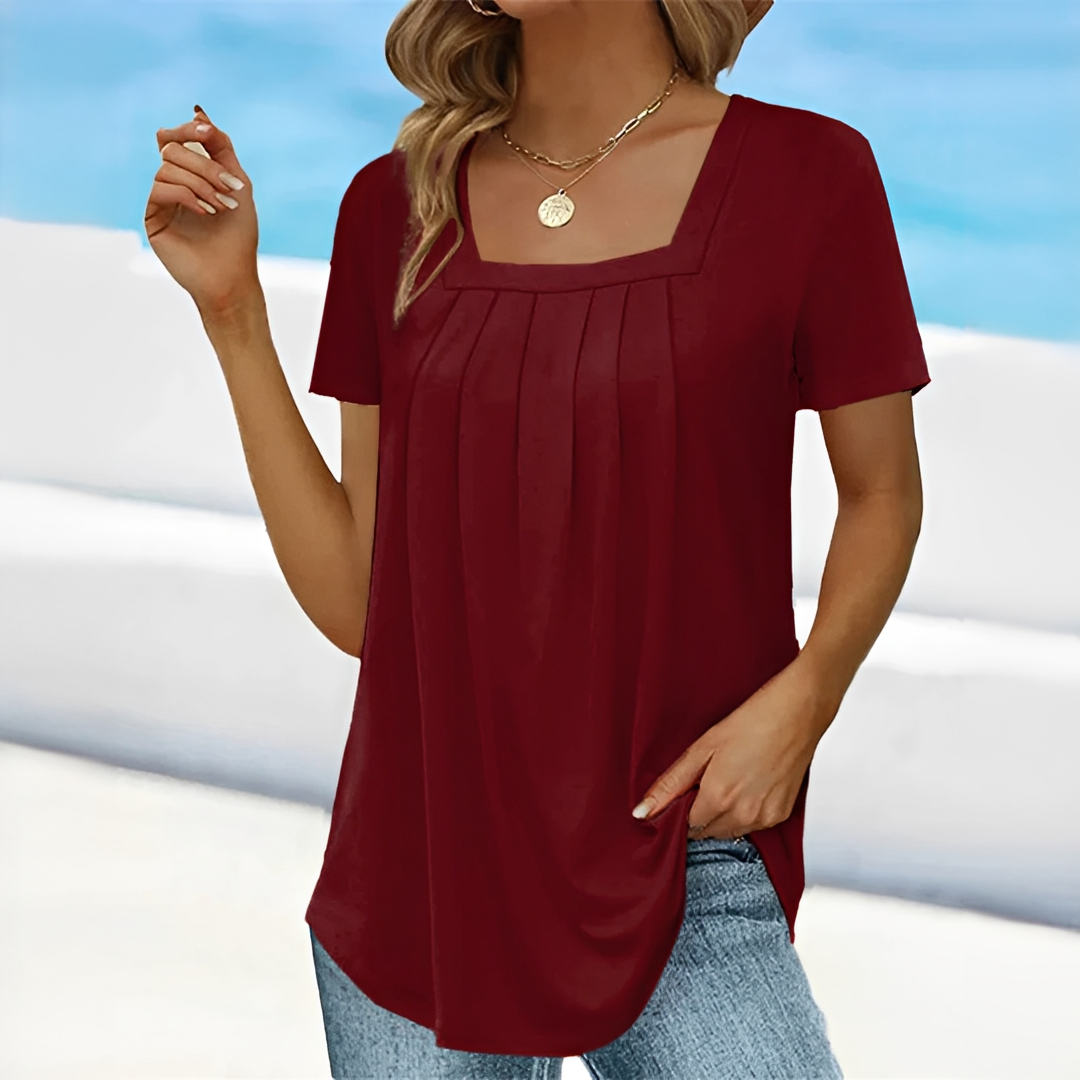 Lidania - Schicke Bluse mit Falten