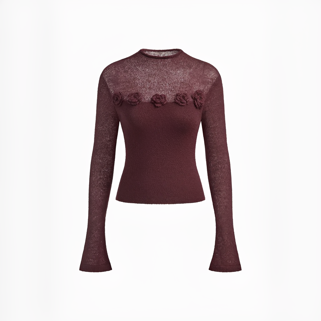 Izza - Elegantes Rundhals-Top