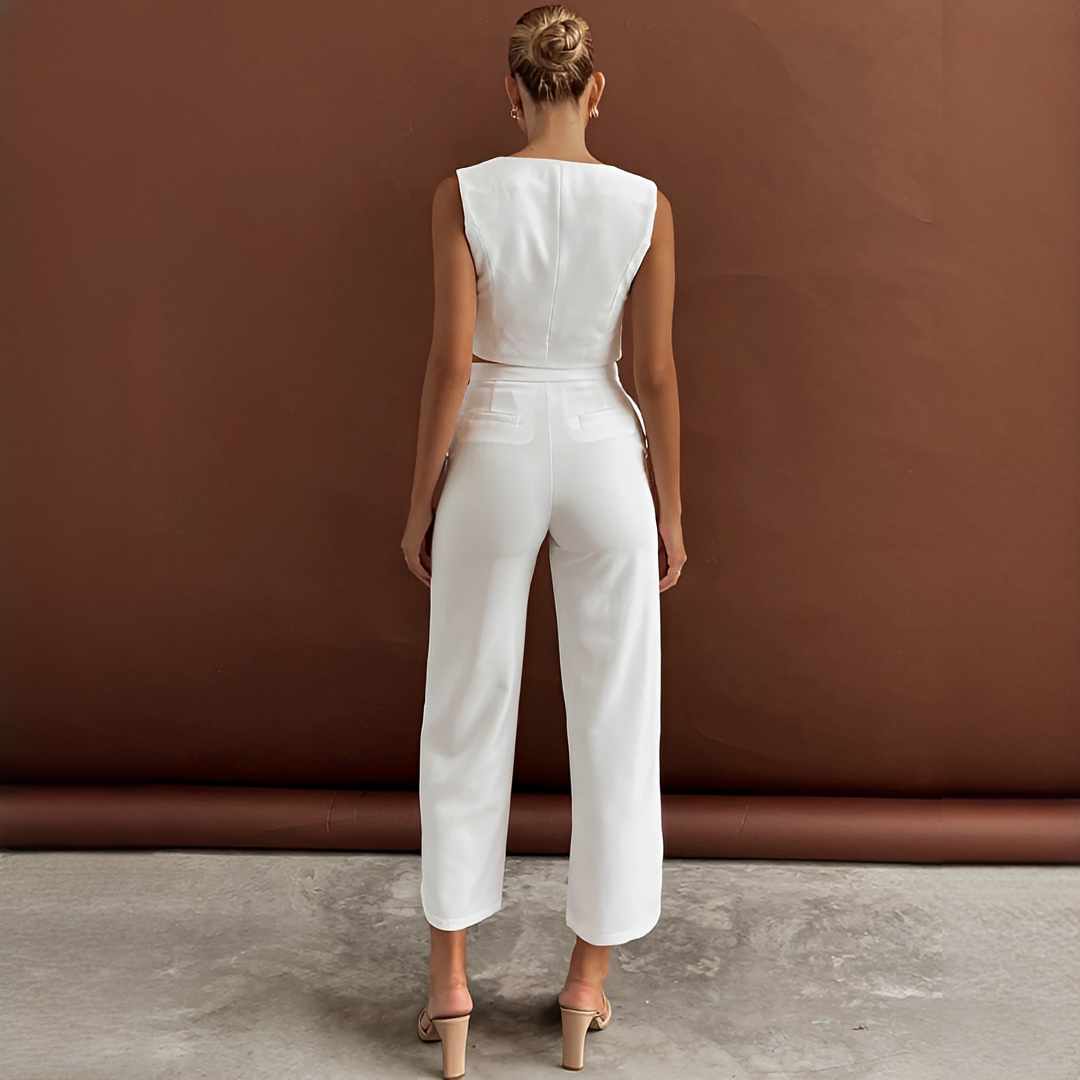 Agnes - Stilvolles Set mit Weste und Hose