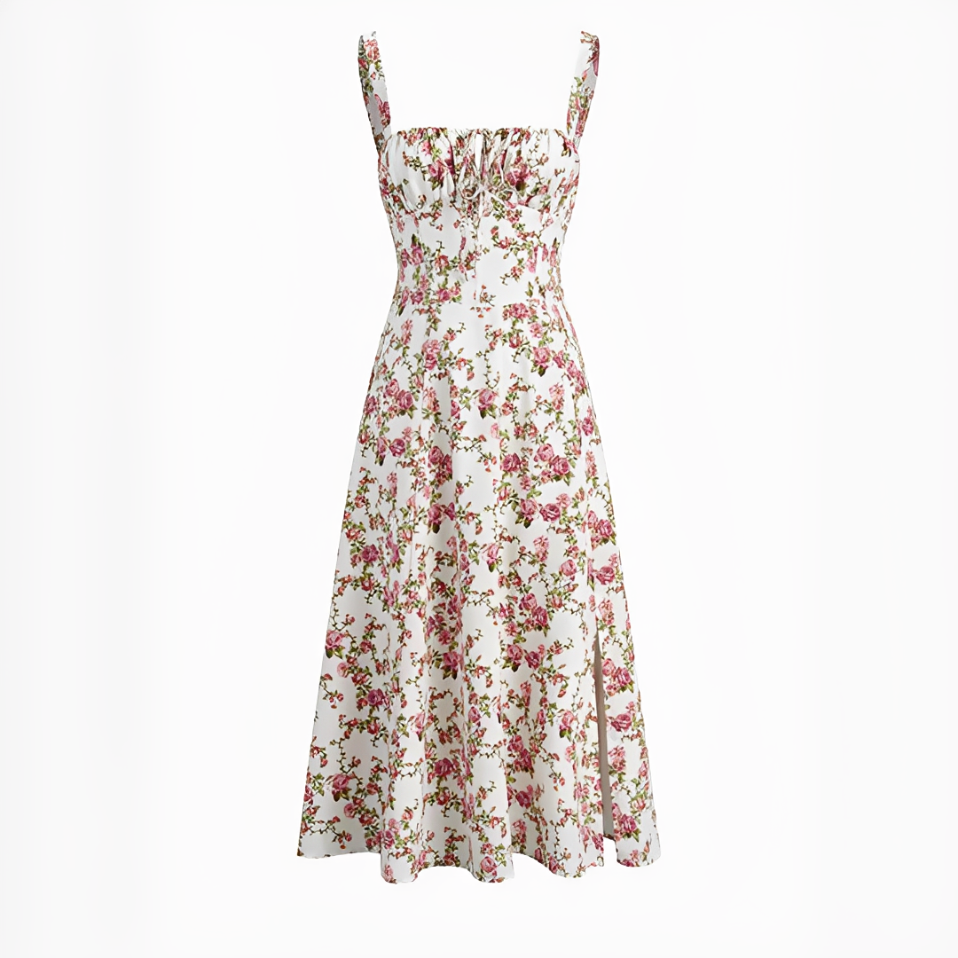 Quinny - Blumen-Midikleid