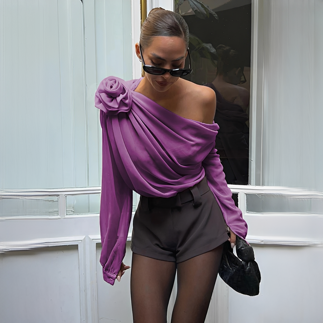 Ellise - Trendige asymmetrische Bluse