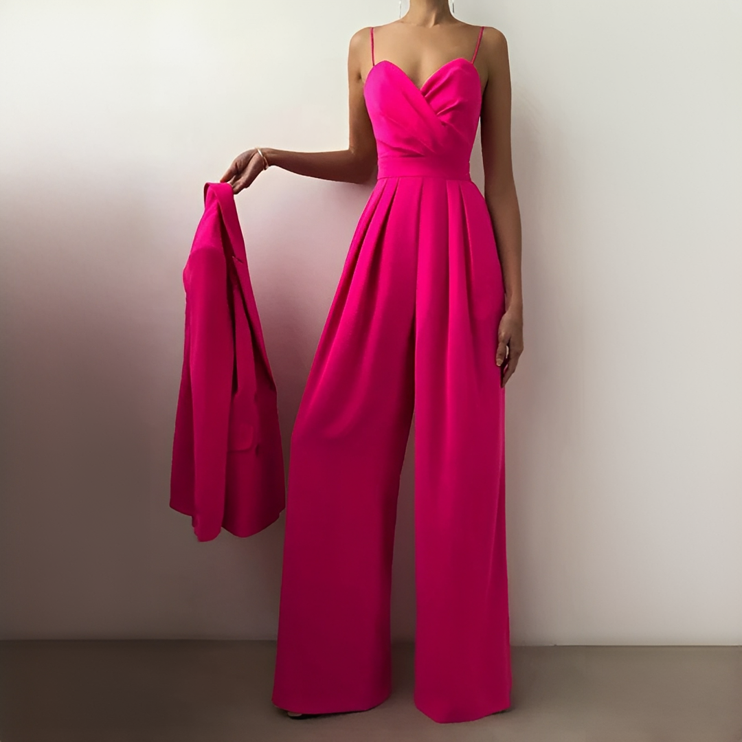 Glysha - Eleganter Damenoverall mit weitem Bein