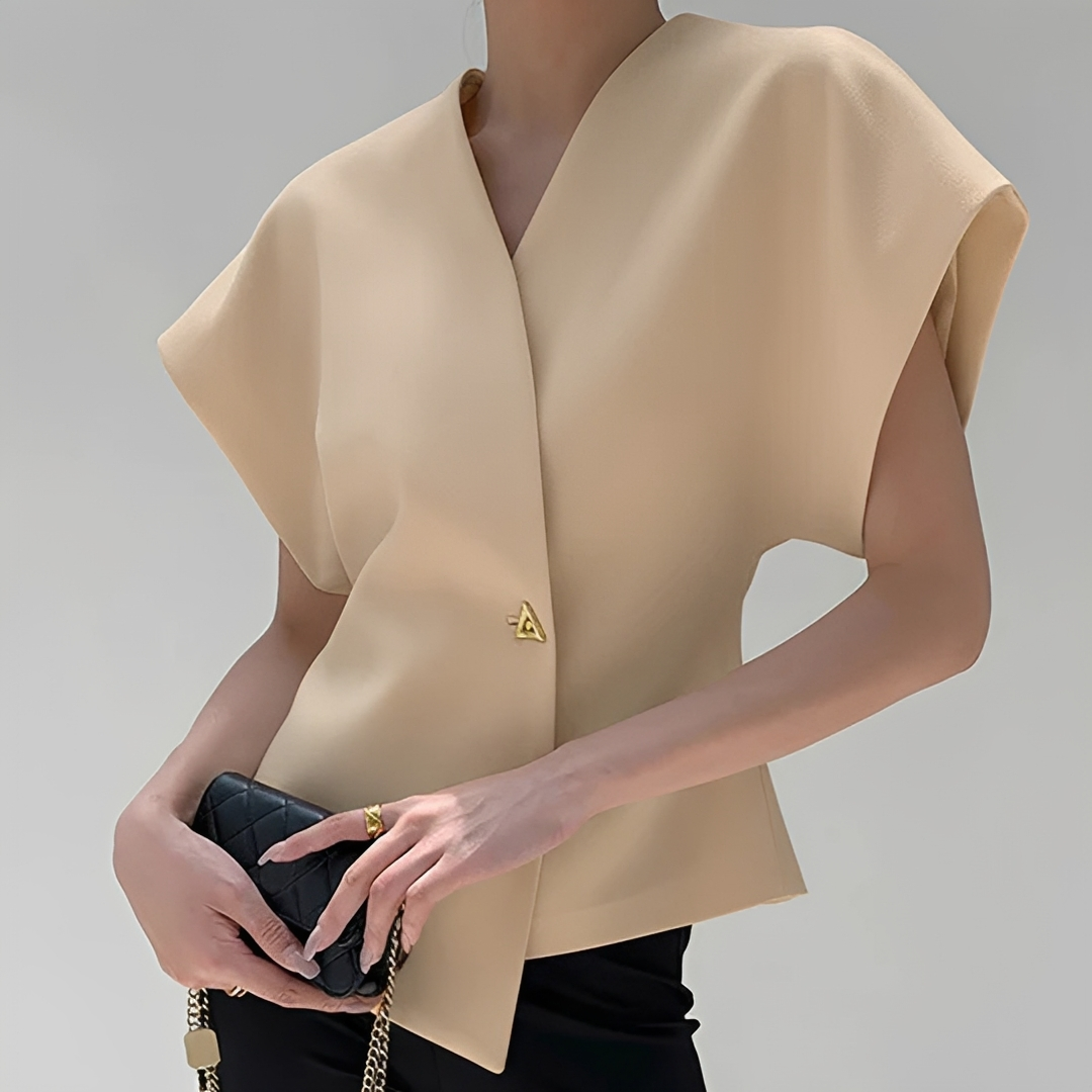 Ariella - Trendige V-Ausschnitt-Bluse